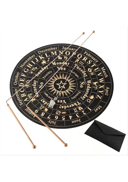 Bakır Dowsing Çubukları - 2 Adet Divinying Çubuklar + Dowsing Sarkaç + Kehanet Mat- Kesenli Su Hazine Gömülü Eşyalar Vb (Yurt Dışından)