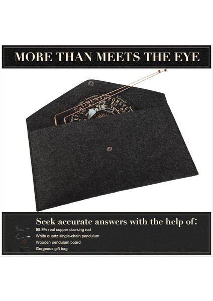 Bakır Dowsing Çubukları - 2 Adet Divinying Çubuklar + Dowsing Sarkaç + Kehanet Mat- Kesenli Su Hazine Gömülü Eşyalar Vb (Yurt Dışından) fırsatları