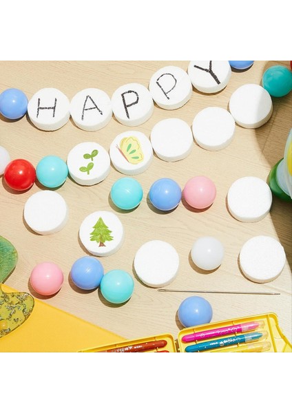 72PCS 3 Inç Köpük Daireler 1 Inç Kalınlığında Yuvarlak Polistiren Diskler Beyaz Köpük Silindirler Köpük Bloklar El Sanatları Için Modelleme Diy (Yurt Dışından) modelleri