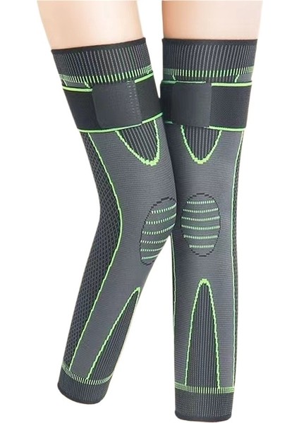 Erkekler ve Kadınlar Için Uzun Basınçlı Sıcak Diz Pedleri, Diz Koruyucuları, Kayışlar, Kaymaz Kış Soğuğu Koruması (Yurt Dışından)