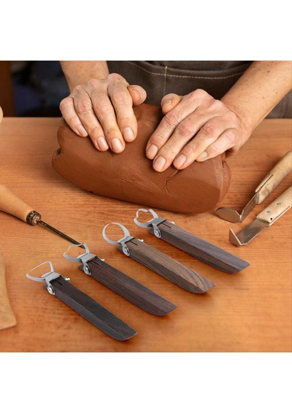 4pcs Pottery Sap Yapma Araçları Heykel Kazıyıcı Çömlek Oyma Aracı Seramik Kırpma Aletleri Kil Aletleri Heykel (Yurt Dışından) indirimleri