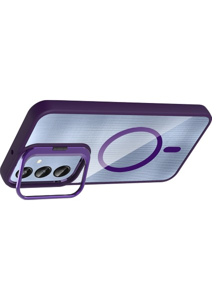 Samsung Galaxy A26 Kılıf Standlı ve Kamera Lens Hediyeli M-Safe Şarj Özellikli Kapak (Etro) fırsatları