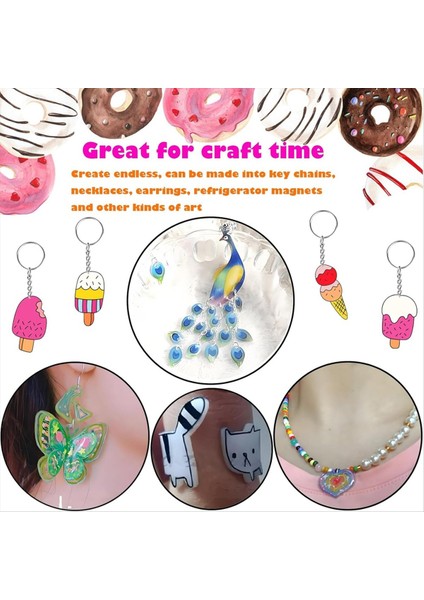 12 Adet Büzülme Kağıtları Zımparalanmış Plastik Çarşaflar Çocuklar Için Büzülme Kağıtları Yaratıcı Dıy El Sanatları Okul Sanatları A (Yurt Dışından) fırsatları