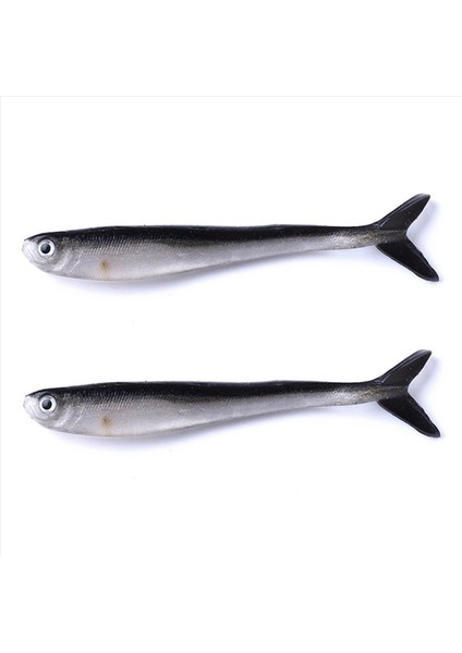 2x Siyah Beyaz Biyonik Küçük Balık Silikon Yumuşak Balıkçılık Yumuşak Yem Yapay Yem Loach Yem 8cm 2g Balık Yemleri (Yurt Dışından) modelleri