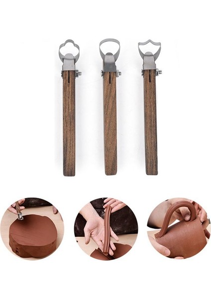 Çanak Çömlek Aletleri Dıy Kil Araçları Çömlekçilik Sapı Araçları Çay Fincanları Kupalar Ediniler Tap Sculpture Scraper C Türü (Yurt Dışından) fiyatları