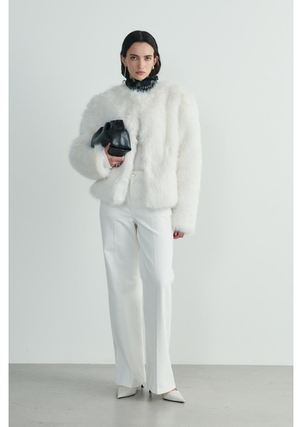 Ekru Lexi Suni Kürk Ceket fırsatları