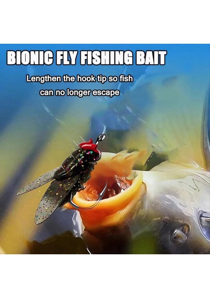 Biyonik Sinek Balıkçılık Yem (20PCS) - 2024 Yeni Alabalık Jigs Swimbaits Kuru Sinekler Bas Sinek Balıkçılık Cazibesi Kiti Tuzlu Su Büyük (Yurt Dışından) indirimleri