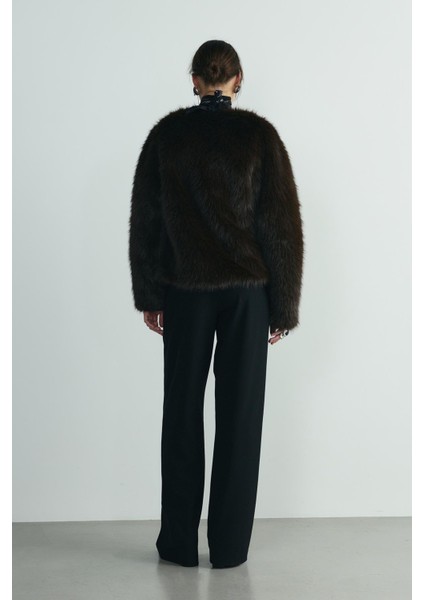 Acı Kahve Lexi Suni Kürk Ceket fırsatları