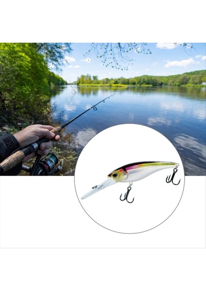 Yüzen Balıkçılık Cazibesi 70MM 10G Derin Dalış Tatlı Su Tuzlu Su Balıkçılığı Crankbait Wobbler (Yurt Dışından) fiyatları
