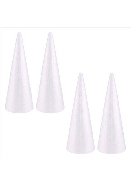 Dıy El Sanatları Için Köpük Ağacı Konileri Beyaz Polistiren Sanat Malzemeleri (4 5 x 13 5 Inç 4 Paket) (Yurt Dışından) fiyatları