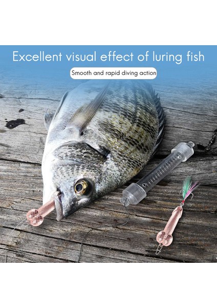 1pcs Balıkçılık Cazibesi Kancalı Dick Spinner Pike Pike Vib Wobble Tackle Hook (Gül Altın 21G) (Yurt Dışından) modelleri