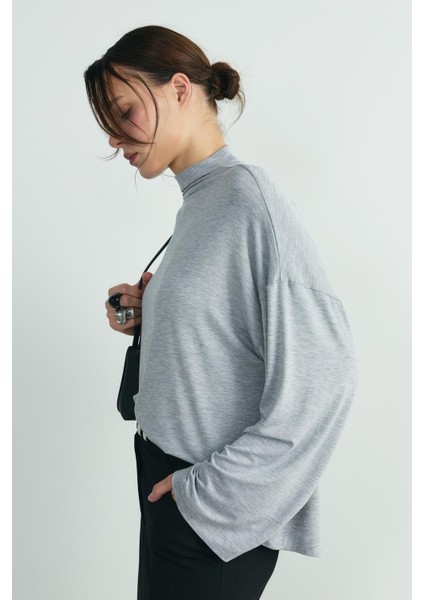 Gri Olivia Bluz modelleri