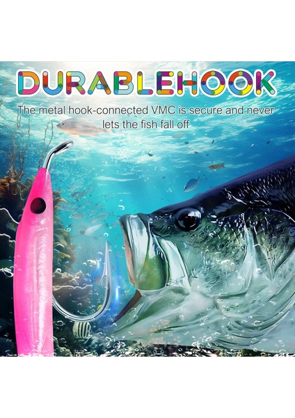 Sunmile Balık Tutma Cazibesi Deniz Balıkçılığı Kanallı Yılotu Biyonik Yem ile Yem Yem 5 Cm/0 6g T Kuyruk Yumuşak Böcek Simülasyon Yem 15PCS Pembe (Yurt Dışından) indirimleri