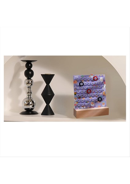 Dıy Yüzük El Yapımı Masa Takvimi Moda Kalıcı Takvim Diy Halkası Yeniden Kullanılabilir Dıy Halka Masaüstü Takvimi Bir (Yurt Dışından) fiyatları