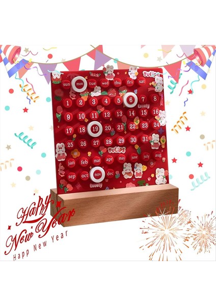 Dıy Yüzük El Yapımı Masa Takvimi Moda Kalıcı Takvim Diy Halkası Yeniden Kullanılabilir Dıy Halka Masaüstü Takvimi Bir (Yurt Dışından) modelleri