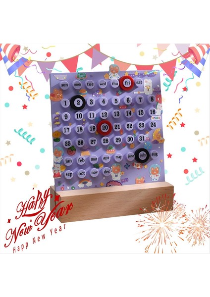Dıy Yüzük El Yapımı Masa Takvimi Moda Kalıcı Takvim Diy Halkası Yeniden Kullanılabilir Dıy Halka Masaüstü Takvimi Bir (Yurt Dışından) indirimleri