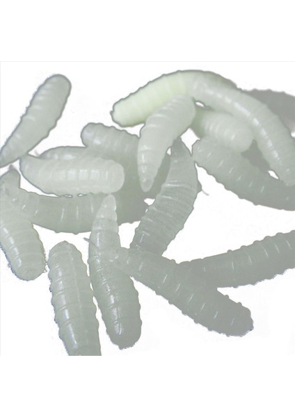 100PCS 1 6cm Yem Balıkçı Kurtçuk Grub Yumuşak Yemler Solucanlar Noctilucent Luminous Gece Glow (Yurt Dışından) fiyatları