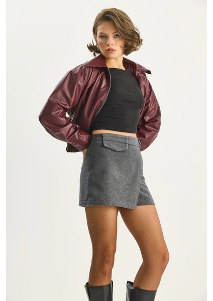 Kadın Kaşe Mini Şort Etek fırsatları