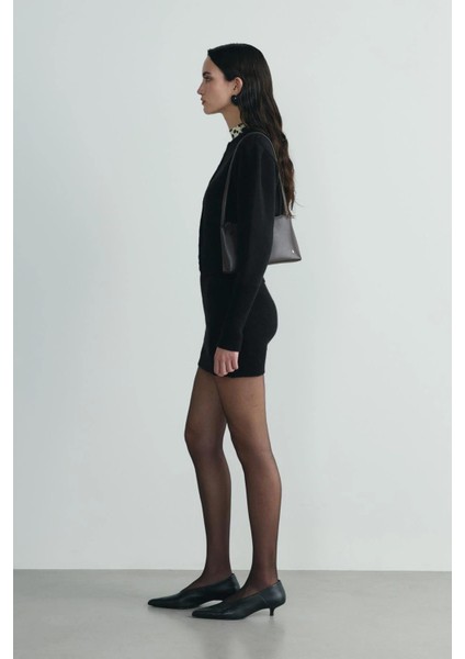 Siyah Lucy Triko Mini Etek indirimleri