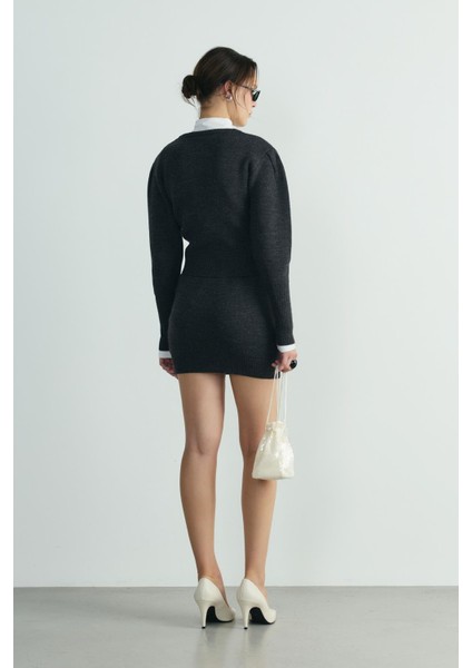 Füme Lucy Triko Mini Etek modelleri