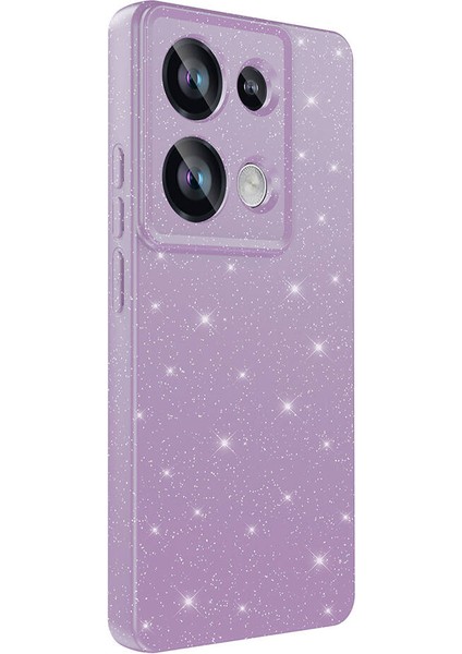 Xiaomi Redmi Note 13 Pro 4g Kılıf Kamera Korumalı Simli Renkli Parlak Silikon Kapak (Koton)