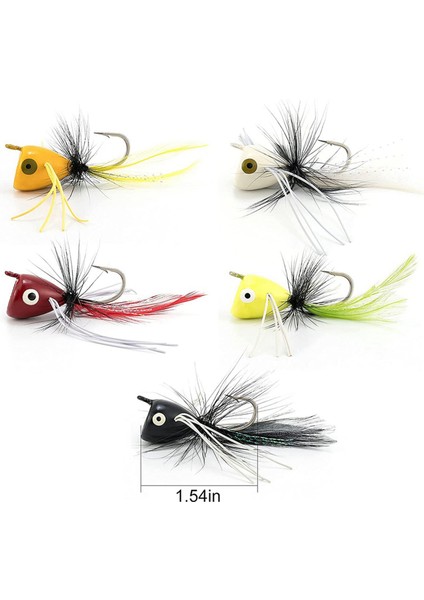 20PCS Sinek Balıkçılık Poppers Topsu Balıkçılık Yemleri Bas Crappie Bluegill Panfish Alabalık Somon Levrek Çelik Kafalı Sinekler (Yurt Dışından) indirimleri