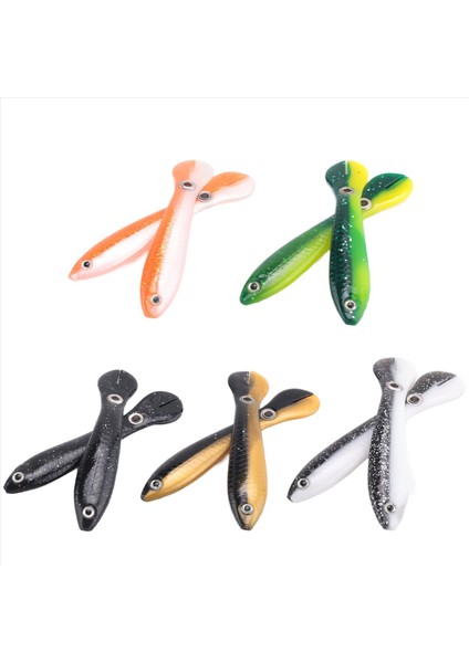 10 Adet Yumuşak Biyonik Balıkçılık Cazibesi Balık Tutma Yem Tuzlu Su ve Tatlı Su Için Balıkçılık Yem Yavaş Batan Biyonik Yüzme Cazibesi (Yurt Dışından) modelleri