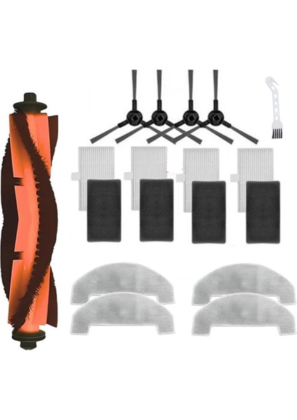 E10/E20 Plus Elektrikli Süpürge Aksesuarları, Ana Yan Fırça, Filtre, Paspas Pedi Için Yedek Parça (Yurt Dışından)