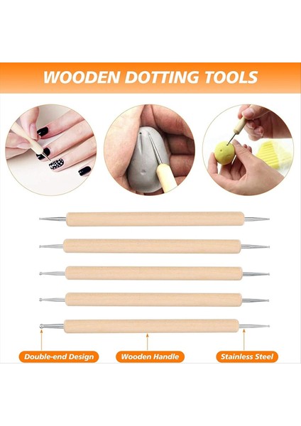 53 Parça Kil Alet Kiti Kil Heykel Araçları Seramik Alet Kiti Polimer Seramik Hava Kuru Kil Alet Seti Boyama Süsleme (Yurt Dışından) fırsatları