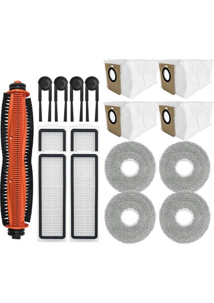 M40S / OV31CN Parça Aksesuarları Tricut Fırça Filtre Paspas Bezi Toz Torbası Robot Süpürge Seti (Yurt Dışından)