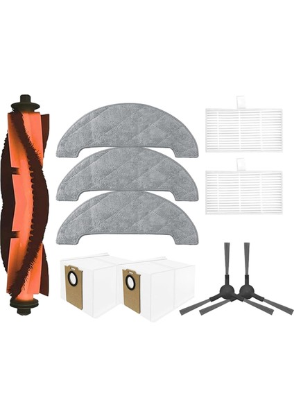 E20 / Trouver Yedek Parçaları Için 10 Adet Vakum Fırçası Toz Torbası Filtre Paspas Bezi (Yurt Dışından)