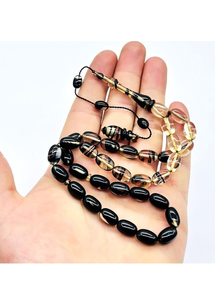 Usta Işçilikli Renk Süzmesi Sıkma Ateş Kehribar Tesbih modelleri