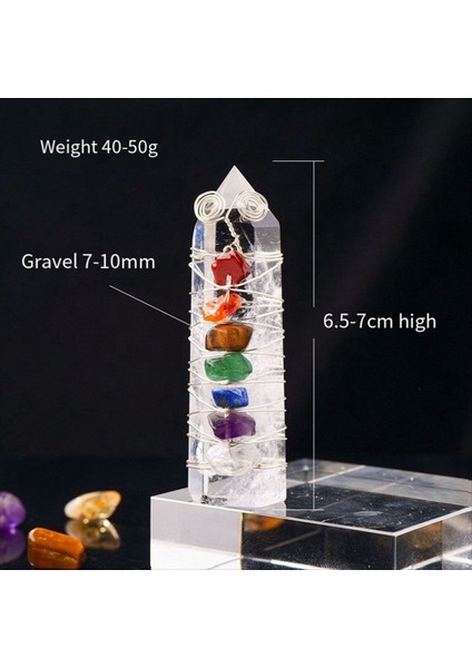Doğal Kristal Renkli Çakıl Kristal Kolon Kristal El Sanatları Ev Dekorasyonu Gösterildiği Gibi Bir (Yurt Dışından) modelleri