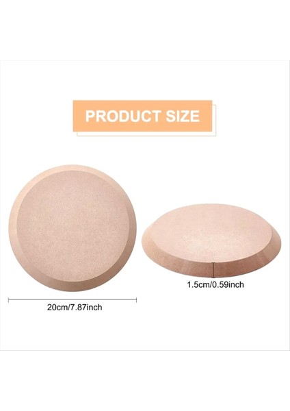 Yuvarlak Çömlek Aletleri Seramik Plaka Oluşturma Kalıp Ahşap Yoğunluk Plakası Baskı Boş Sıyırma Çamur Plaka Oluşturma Aracı (Yurt Dışından) fırsatları