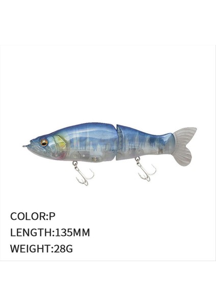 Yem Yem Biyonik Balık Yem Yavaş Batan Balık Yem 135MM/28G Yem Sert Yem P (Yurt Dışından) fiyatları