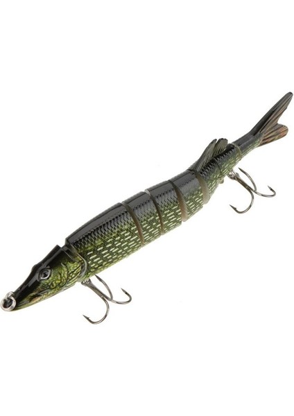 3x 20CM 40G Hayata Benzeri Çok Eşlemeli 8 Sayılı Tur Pike Muskie Balıkçılık Cazibesi Swimbait Krankbait Sert Yem Balık Hook Ordu Ordusu (Yurt Dışından) modelleri