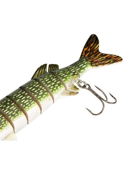 3x 20CM 40G Hayata Benzeri Çok Eşlemeli 8 Sayılı Tur Pike Muskie Balıkçılık Cazibesi Swimbait Krankbait Sert Yem Balık Hook Ordu Ordusu (Yurt Dışından) indirimleri