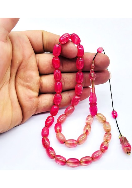 Renk Süzmesi Hareli Sıkma Ateş Kehribar Tesbih modelleri