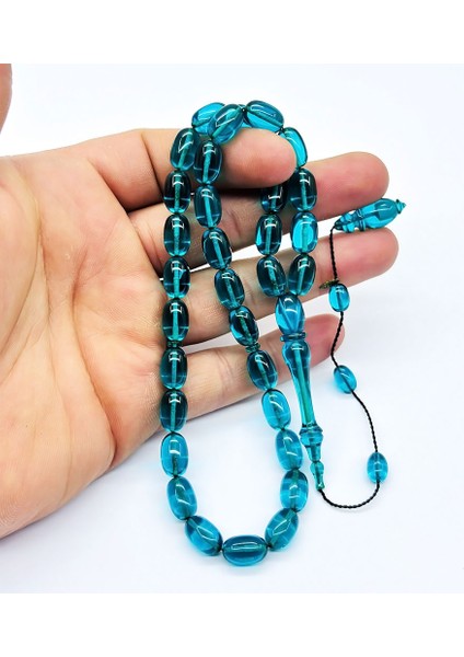 Usta Işi Petrol Mavisi Sıkma Ateş Kehribar Tesbih fırsatları