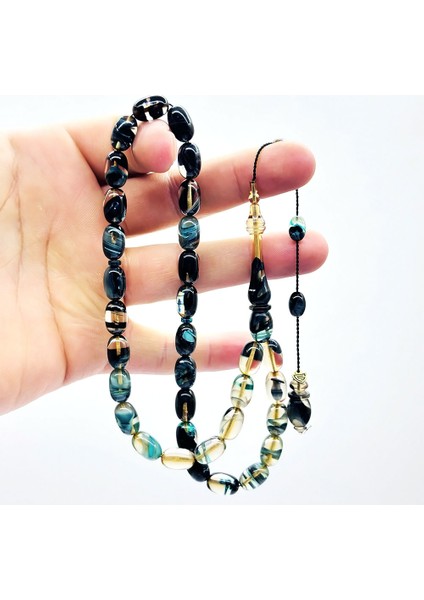 Usta Işçilikli Renk Süzmesi Sıkma Ateş Kehribar Tesbih modelleri