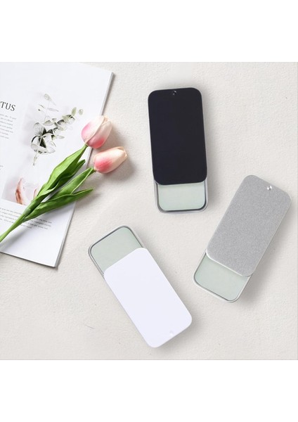 15 Pc Slayt Üst Teneke Kaplar Mini Metal Kalay Kutu Konteynerleri Küçük Öğeler Için Kapaklı Saklama Kutuları (Siyah Beyaz Gümüş) (Yurt Dışından) fiyatları