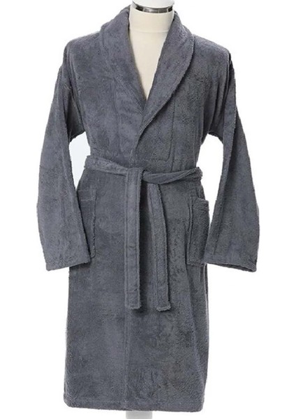 Classic Şalyaka Bornoz Gri