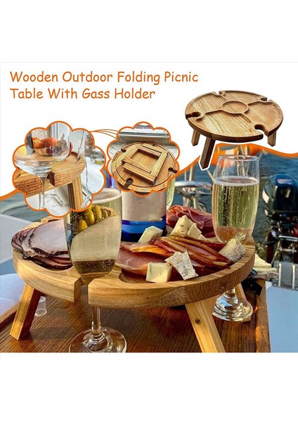 2x Katlanır Taşınabilir Piknik Masa Açık Katlanır Hafif Kamp Kamp Masası Küçük Ahşap Şarap Piknik Masası Küçük (Yurt Dışından) fırsatları