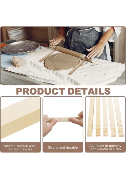 30 Parçalı Çömlek Öğretimi Yuvarlanan Kil Çubukları Ahşap Kil Rulo Kılavuzu Kil Araçları Ahşap Yuvarlanma Pimi Kılavuz Çubuk Seti (Yurt Dışından) fiyatları