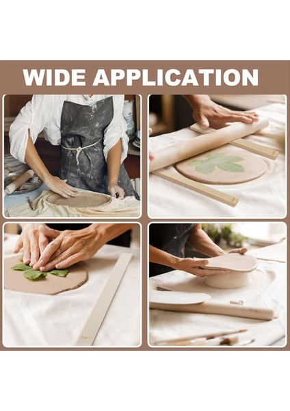 30 Parçalı Çömlek Öğretimi Yuvarlanan Kil Çubukları Ahşap Kil Rulo Kılavuzu Kil Araçları Ahşap Yuvarlanma Pimi Kılavuz Çubuk Seti (Yurt Dışından) indirimleri