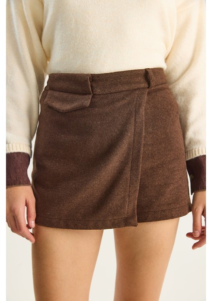 Kadın Kaşe Mini Şort Etek indirimleri