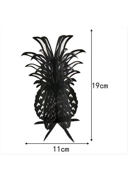 Reklam Öğeleri Metal Ananas Süsleri Yapay Meyve Heykelcik Masası Masa Merkezi Ev Dekor Sarı ve Siyah (Yurt Dışından) modelleri