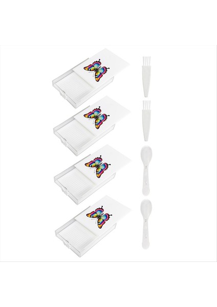 Dıy Zanaat Elmas Tepsisi Boyama Istiflenebilir Çekmece Kutusu Tepsisi Büyük Kapasiteli Çoklu Yerleştirme Matkap Saklama Kabı D (Yurt Dışından)