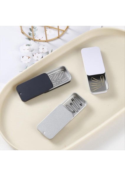 15 Pc Slayt Üst Teneke Kaplar Mini Metal Kalay Kutu Konteynerleri Küçük Öğeler Için Kapaklı Saklama Kutuları (Siyah Beyaz Gümüş) (Yurt Dışından) modelleri