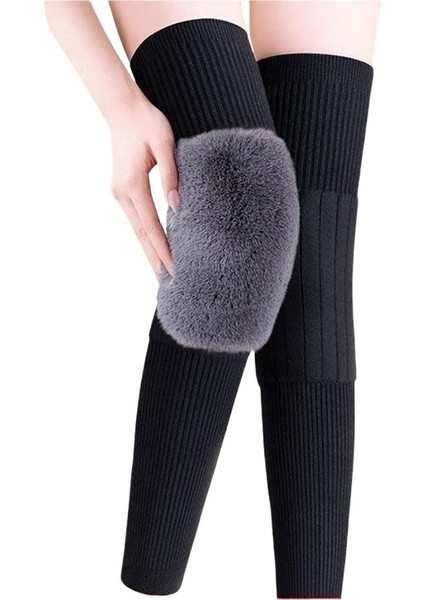 Yeni Sonbahar ve Kış Artı Kadife Kalınlaştırılmış Dizlikler Sıcak Tutar Eski Soğuk Bacaklar Eklemleri Korur Erkek ve Kadınlar Için Uzatılmış Soğuk Geçirmez Bacak Kılıfları (Yurt Dışından)